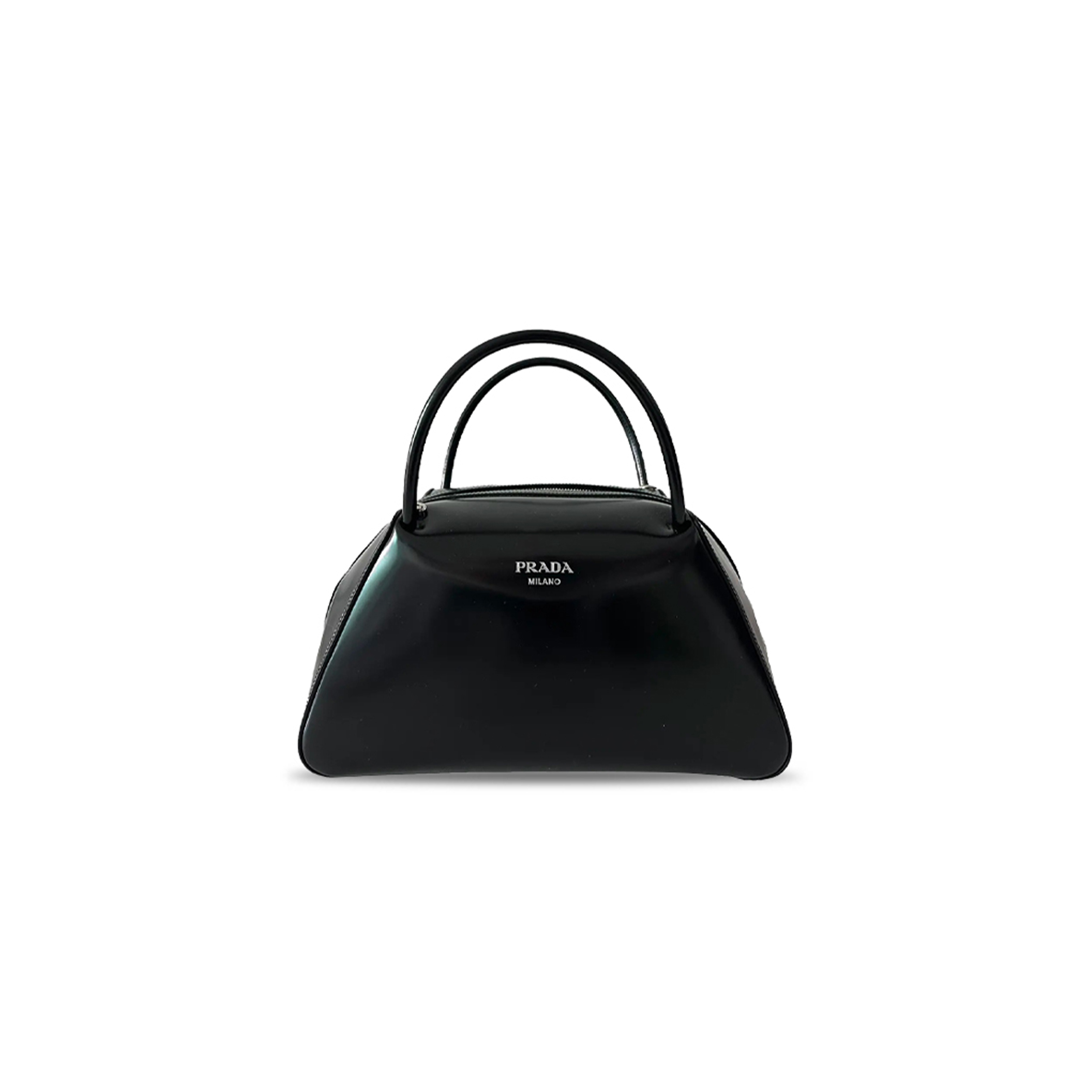 Pra*a top handle bag in brushed leather in black 1ba365 (31*16*13.5cm)